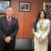 Santiago Nieto recibe a Nataly García Alcaldesa de Díaz Ordaz