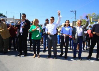 Entrega alcalde Lalo Gattás nueva obra de vialidad en sector oriente de Victoria
