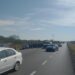 Motociclistas resultan lesionados en accidente carretero