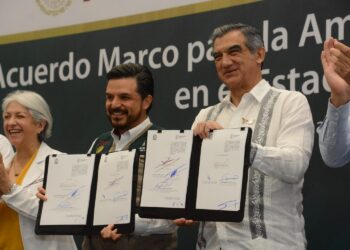 Firman gobernador y director del IMSS nuevo modelo de salud para Tamaulipas