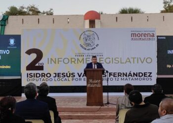 Rinde Isidro Vargas Segundo Informe Legislativo; se declara aliado del Gobernador AVA y del Alcalde Mario López