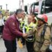 Entrega Américo camión de bomberos a la Coordinación Estatal de Protección Civil