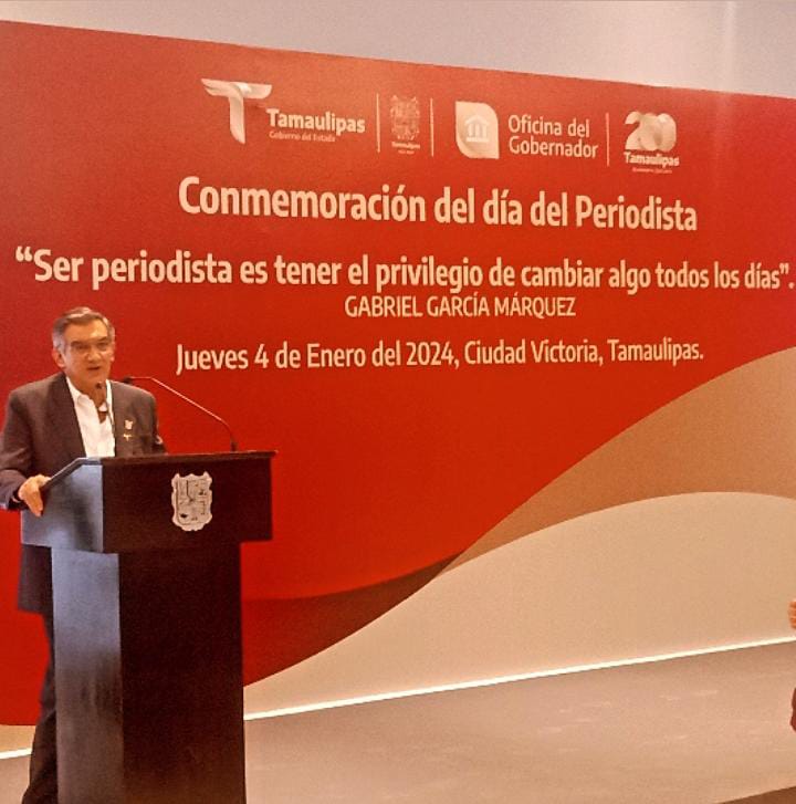 Conmemora Gobernador de Tamaulipas el día del periodista