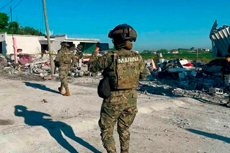 Encuentran estopines en el lugar de la explosión en Valle Hermoso