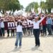 En Güémez las candidatas de Morena, Olga Sosa y Yesenia Sánchez, promueven el bienestar de las familias
