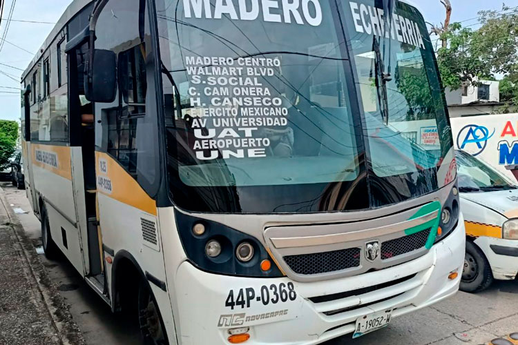 Transporte público en Madero, un recurso escaso en medio de campañas