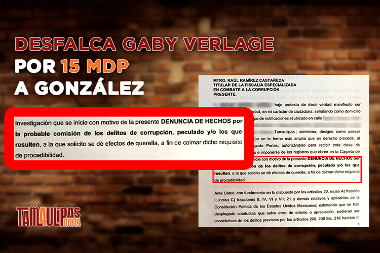 Desvía Gaby Verlage recursos entre amigos y familiares