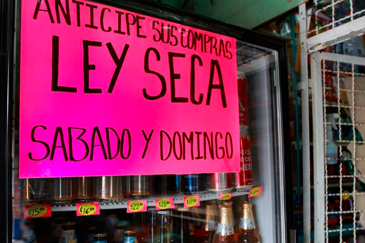 Habrá ley seca por las elecciones