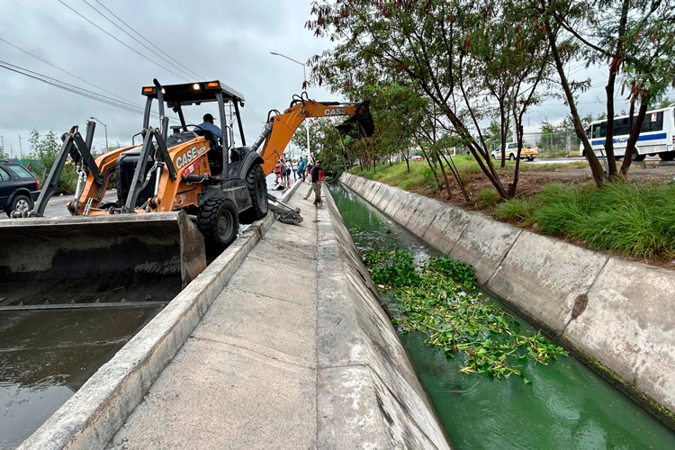 Incrementa Gobierno de Reynosa desazolve de drenes y canales