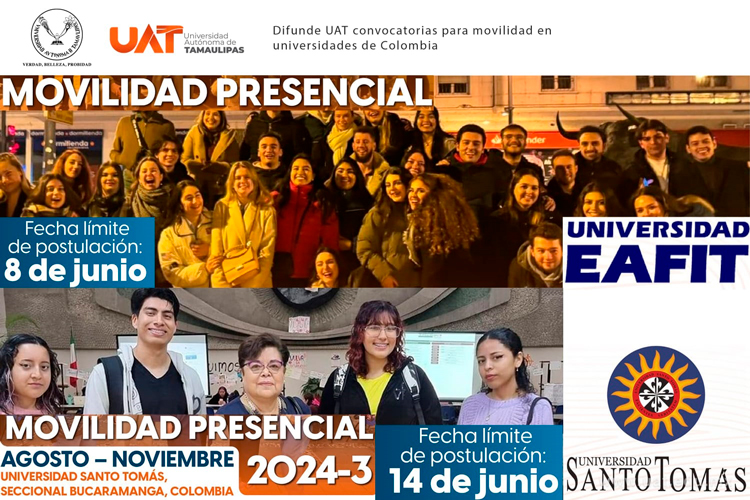 Difunde UAT convocatorias para movilidad en universidades de Colombia ...