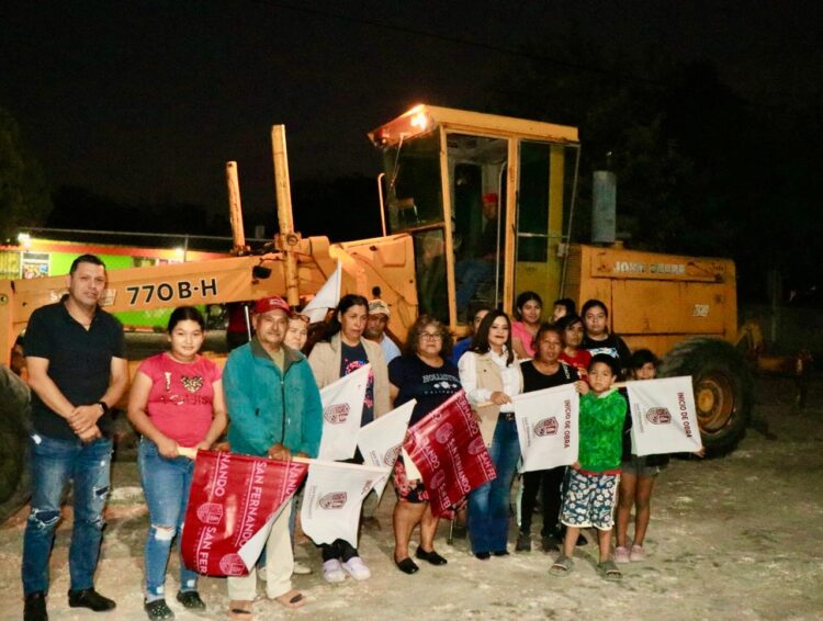 Arranca pavimentación hidráulica en San Fernando