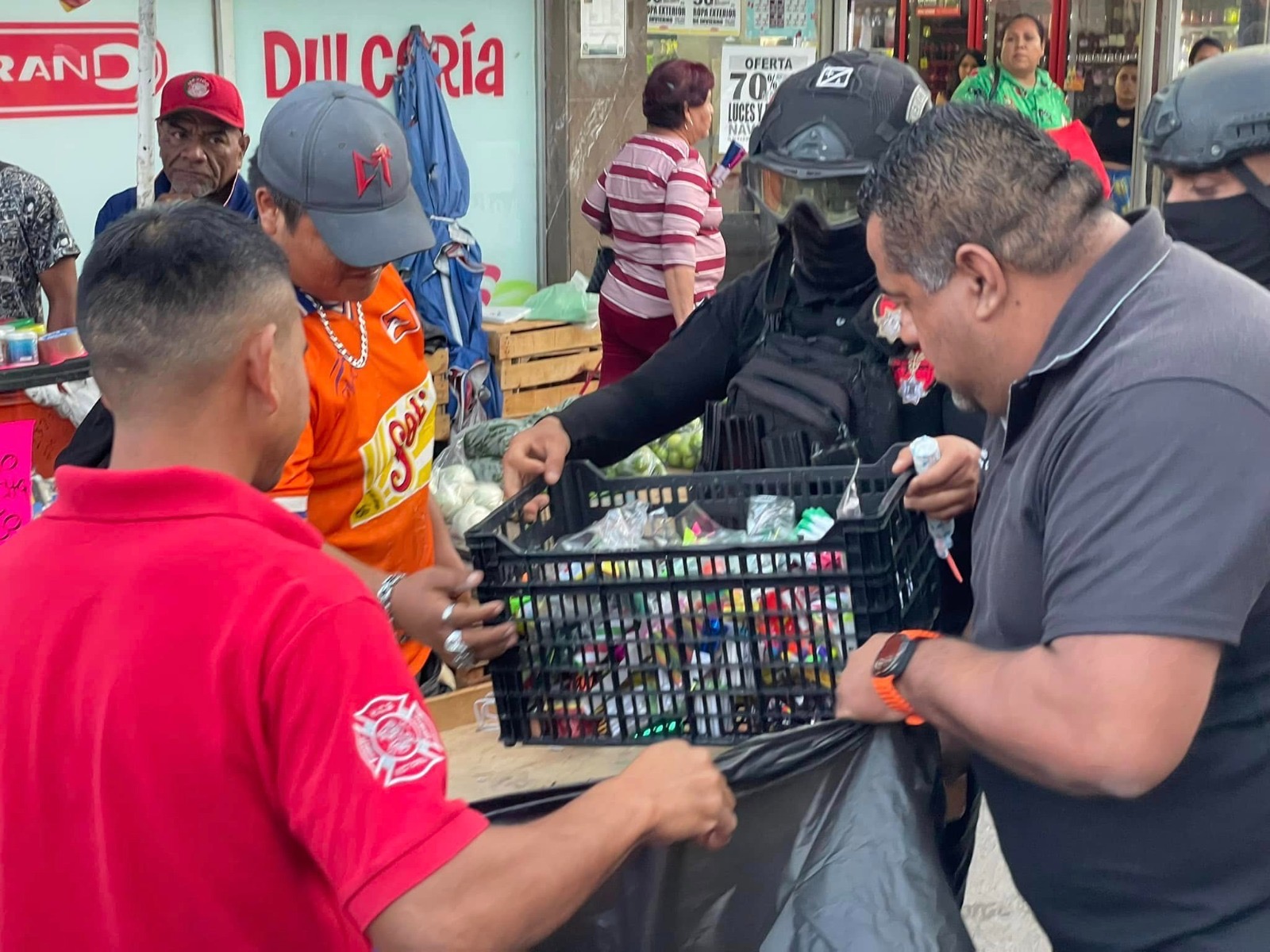 Decomisan 63kg de pirotecnia ilegal en centro de Ciudad Victoria