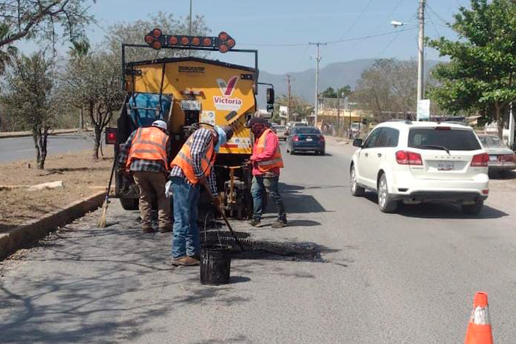 Municipio de Victoria sigue con intensa rehabilitación de calles