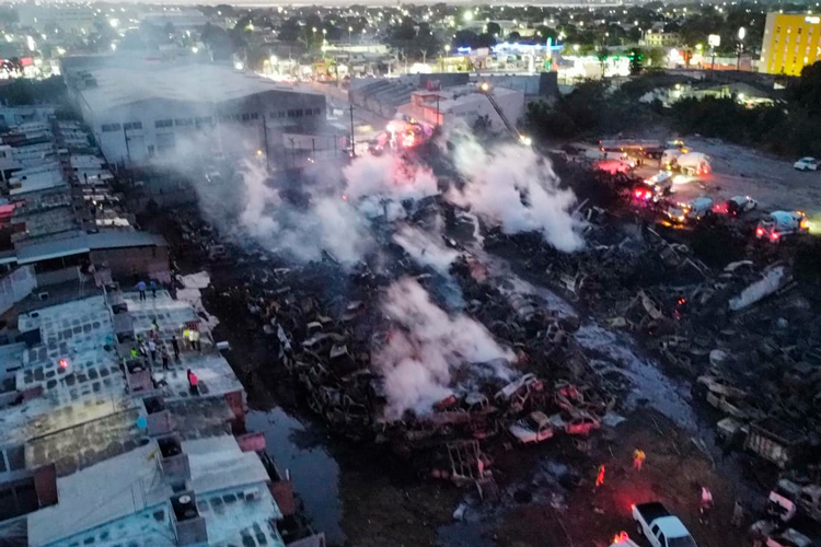 Activa Gobierno de Tamaulipas acciones protocolarias coordinadas para extinción de incendio