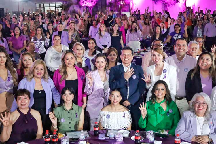 Ilumina Unidad Ejecutiva de la SET Torre Gubernamental con luces violeta