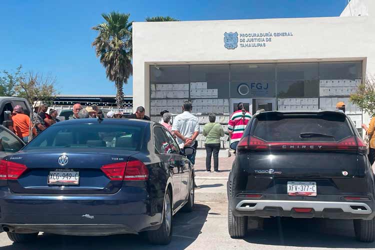 Protestan ejidatarios en San Fernando porque no les reciben denuncia en Fiscalía