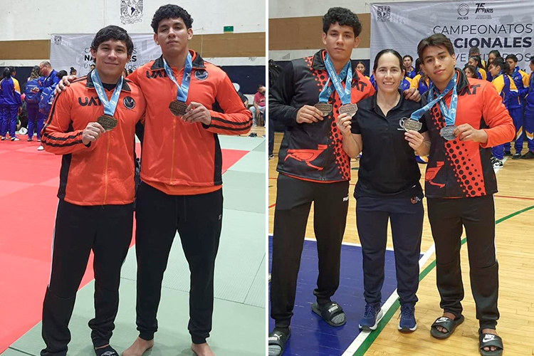 Gran actuación de judocas de la UAT en el Campeonato Nacional Universitario