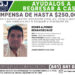 Fiscalía ofrece $250 mil por encontrar a Edder Alfonso
