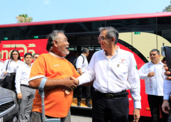 Pone en marcha Américo histórica modernización del transporte público en Tamaulipas