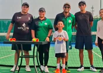 Brilla Leonardo Palomares, joven tenista victorense