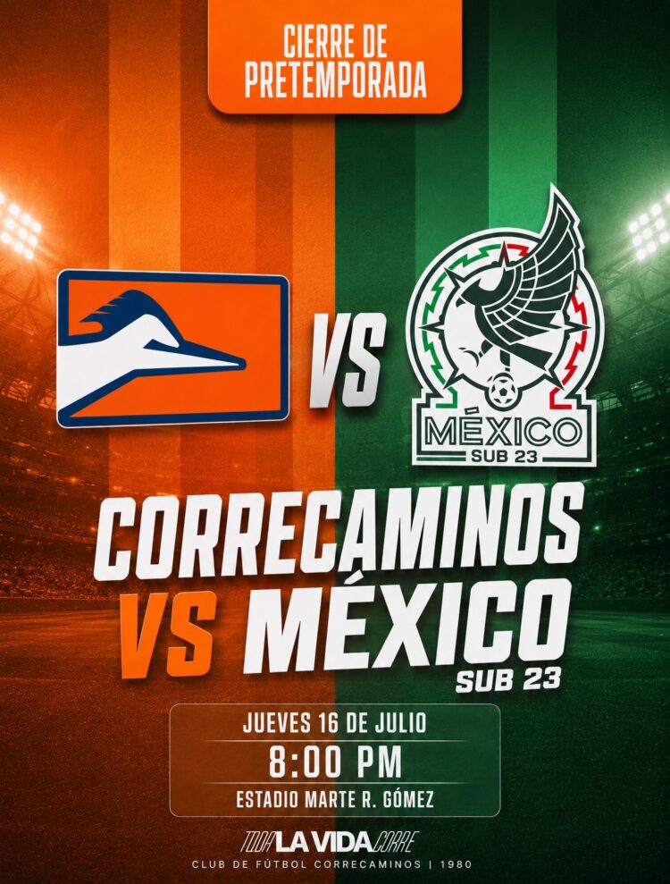 Correcaminos enfrentará a la Selección Mexicana Sub 23 en cierre de pretemporada