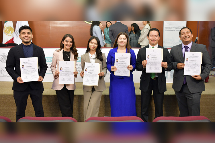 Estudiantes de excelencia de la UAT concluyen estancia en el Órgano de Administración Judicial