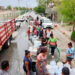 Escasea el agua en Valle Hermoso; hacen filas para llenar garrafones
