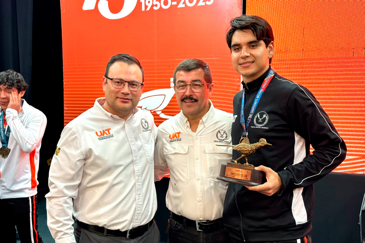 Alumno de la UAT conquista oro nacional