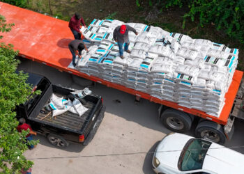Entregan 99 toneladas de fertilizante en Llera